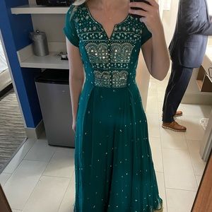 Indian floor length anarkali gown